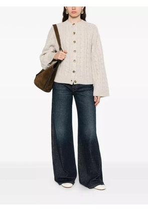 DÔEN Virginie cable-knit cardigan - Neutrals