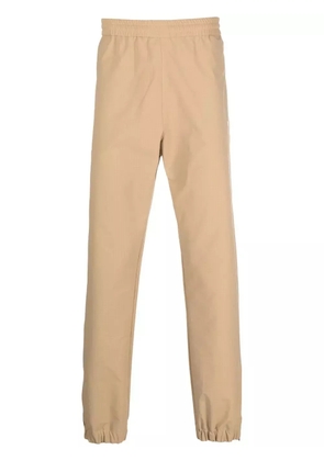 MSGM logo-print elasticated waist trousers - Neutrals