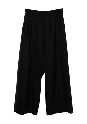 marina yee wool wide-leg trousers - Black