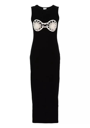 Magda Butrym crochet-detailed cotton maxi dress - Black