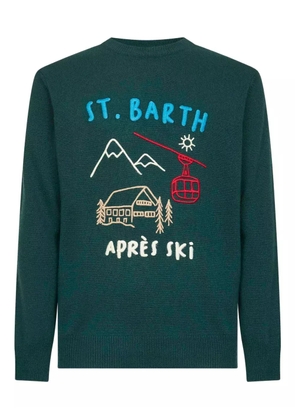 MC2 Saint Barth artwork-embroidered sweater - Green