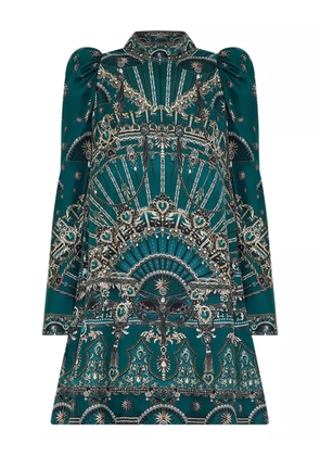 Camilla A Venice Veil mini dress - Green