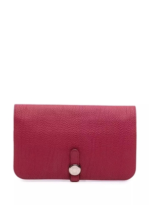 Hermès Pre-Owned 2015 Togo Dogon Duo Wallet GM long wallets - Red