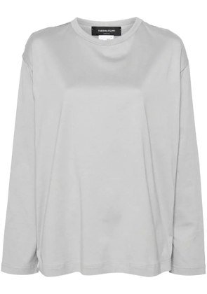 Fabiana Filippi panelled long-sleeve T-shirt - Grey