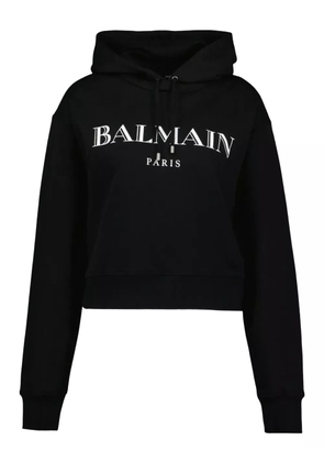 Balmain logo-print hoodie - Black