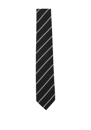 Husbands striped silk tie - Black