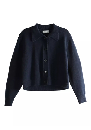 Margaret Howell collared buttoned cardigan - Blue