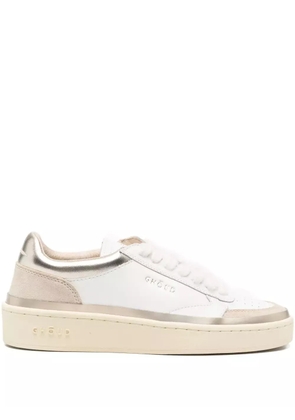 GHŌUD panelled low-top sneakers - White