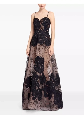 Elie Saab bead-embellished gown - Black