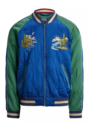Polo Ralph Lauren embroidered quilted jacket - Blue