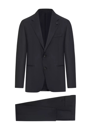 Lardini single-breasted wool suit - Black