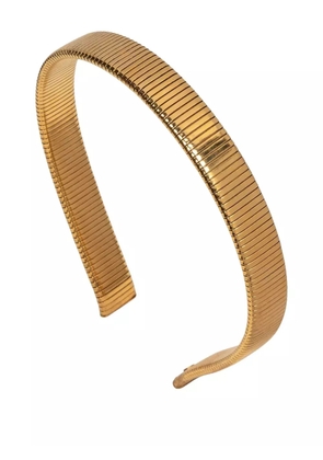 Jennifer Behr Lena ribbed headband - Gold