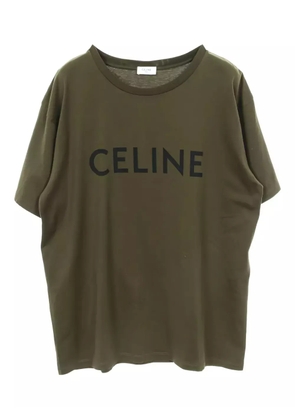 Celine Pre-Owned 2010s logo print T-shirt - Green