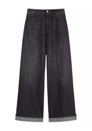 'S Max Mara wide-leg cuffed jeans - Black
