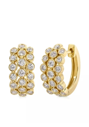 Anita Ko 18K yellow gold diamond huggie earrings