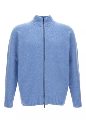 Drumohr zip-front high-neck sweater - Blue