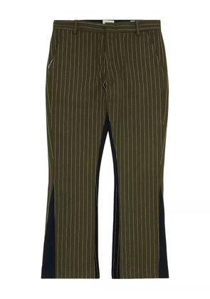 GALLERY DEPT. pinstripe flared trousers - Green