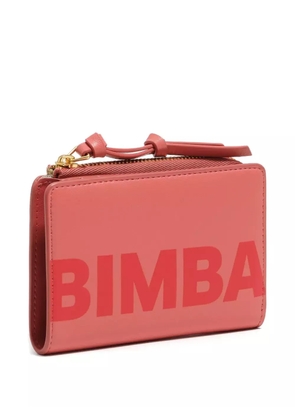 Bimba y Lola logo-print leather wallet - Pink
