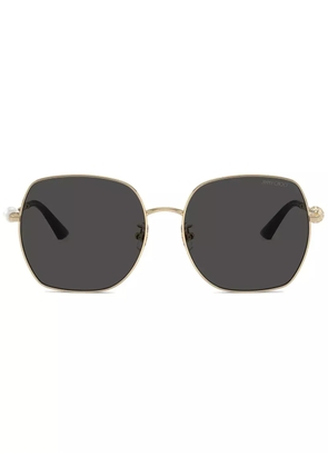 Jimmy Choo Eyewear crystal-embellished sunglasses - Gold