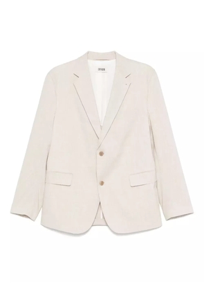 Drykorn linen-blend blazer - Neutrals