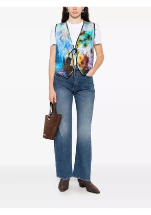 YAVI sequin-embellished waistcoat - Blue