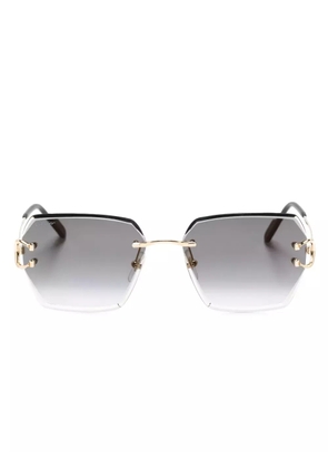 Cartier Eyewear Signature C de Cartier geometric-frame sunglasses - Gold