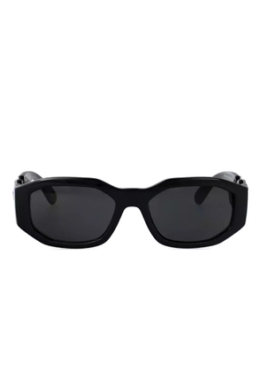 Versace Eyewear medusa-embellished geometric sunglasses - Black