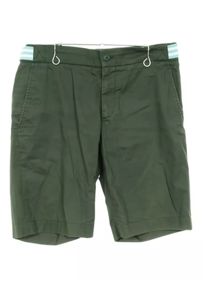Hermès Pre-Owned 2000s striped-waistband shorts - Green