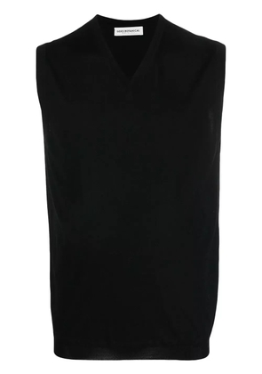 GOES BOTANICAL V-neck merino-wool vest - Black