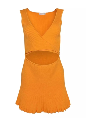 ESTER MANAS V-neck knit dress - Orange