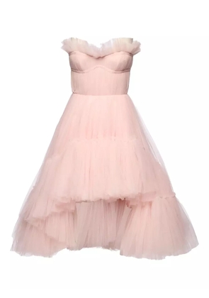 Ana Radu strapless ruffled dress - Pink