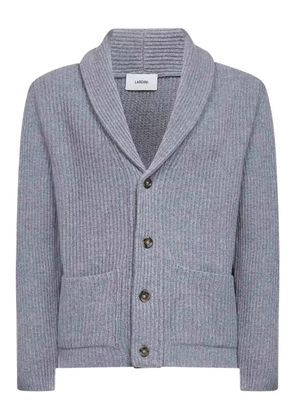 Lardini shawl-collar cardigan - Grey