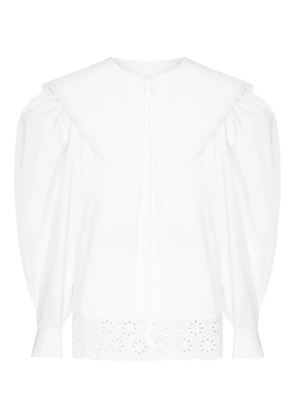 ANOUKI puff-sleeve shirt - White