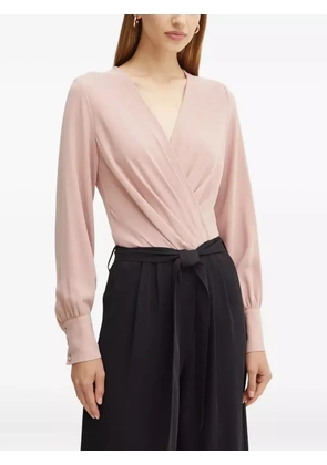 Silvian Heach pleated belted jumpsuit - Pink