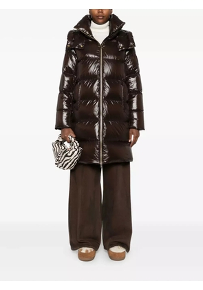 Moose Knuckles hooded zip coat - Brown