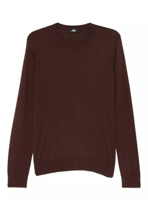 ALPHA STUDIO crew-neck sweater - Brown