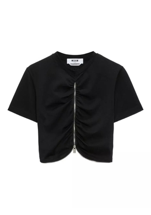 MSGM zip-up top - Black