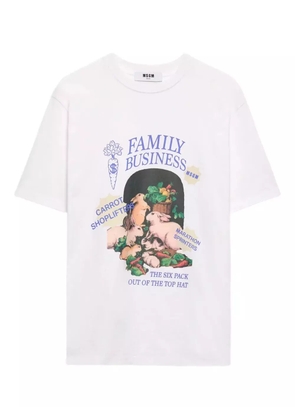 MSGM graphic-print T-shirt - White