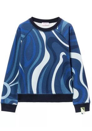 PUCCI Marmo-print sweatshirt - Blue