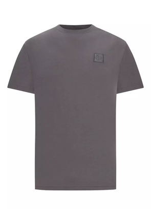 Stone Island crew-neck logo-patch T-shirt - Grey
