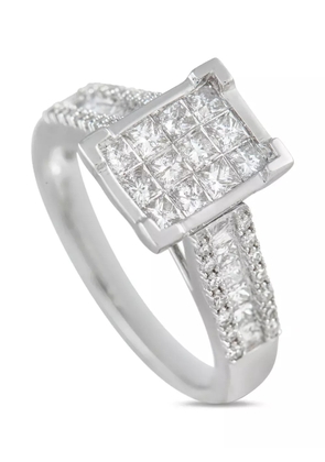 LB Exclusive 14kt white gold diamond ring - Silver