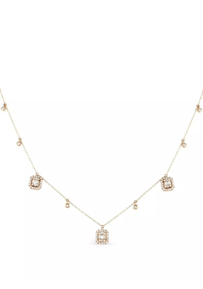 LB Exclusive 14k yellow gold diamond necklace