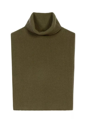 BOMPARD roll-neck cashmere bib - Green