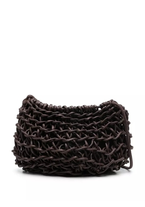 Alienina Cecilia woven shoulder bag - Brown