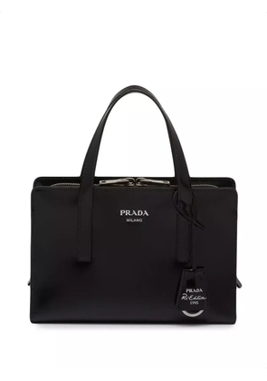 Prada mini Re-Edition 1995 brushed-leather tote bag - Black
