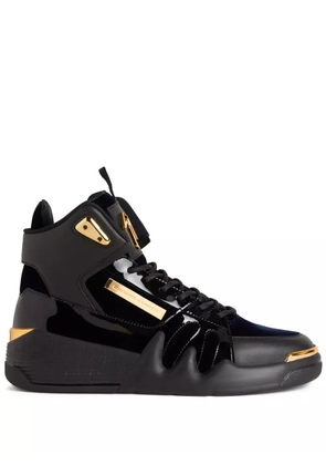 Giuseppe Zanotti Talon high-top leather sneakers - Blue