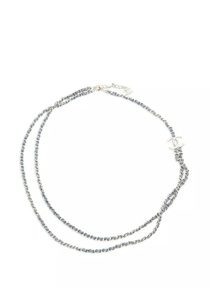 CHANEL Pre-Owned Coco Mark chain belt - Blue