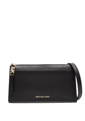 Michael Michael Kors logo-lettering leather crossbody bag - Black