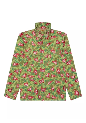 Human Made heart-camouflage field jacket - Green