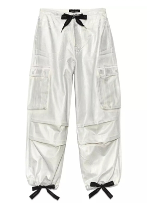 Purple Brand metallic cargo trousers - Silver